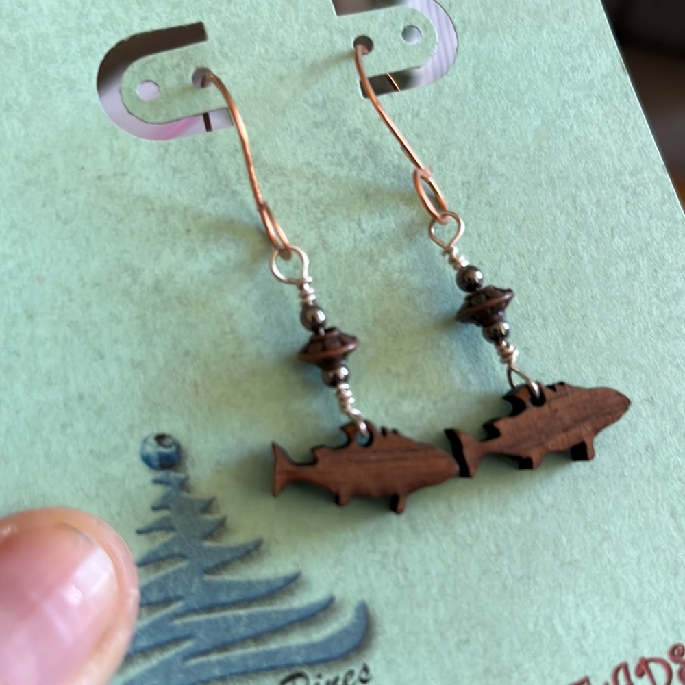 Fish earrings. - Picture 4 of 5